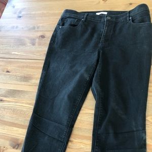 Black Loft Skinny Jeans. Size 31/12